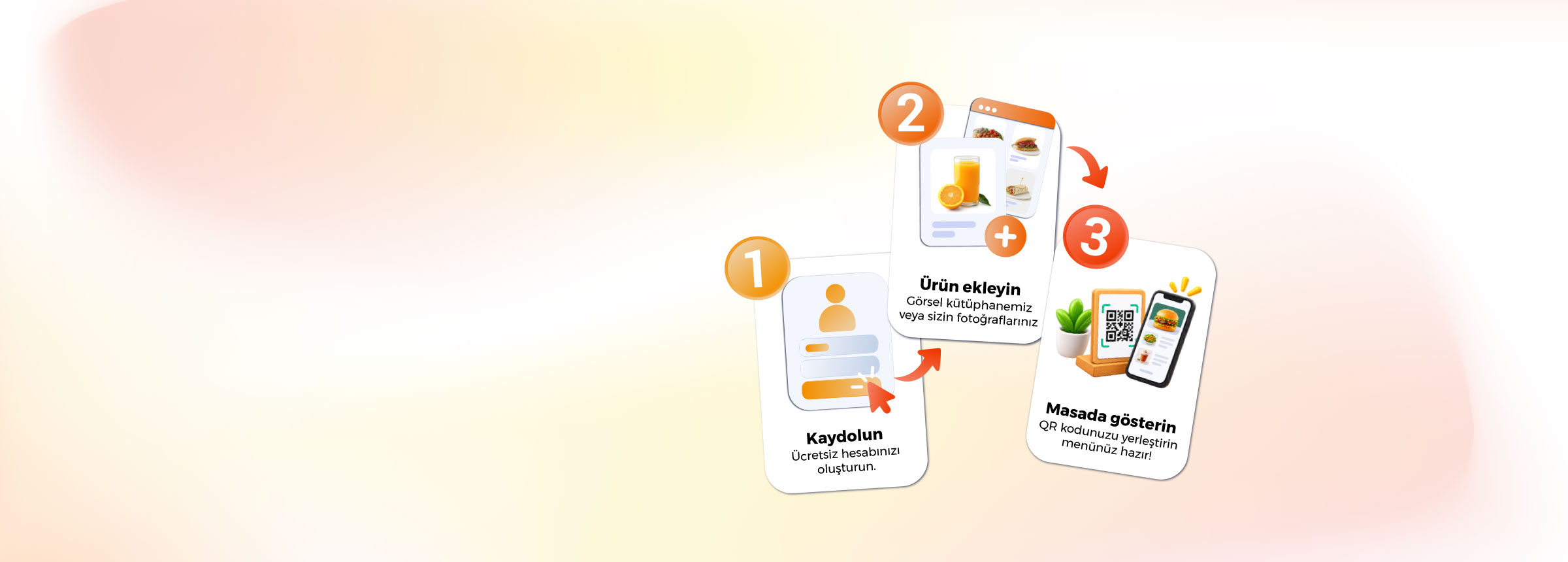 3 Adımda Menünüz Yayında